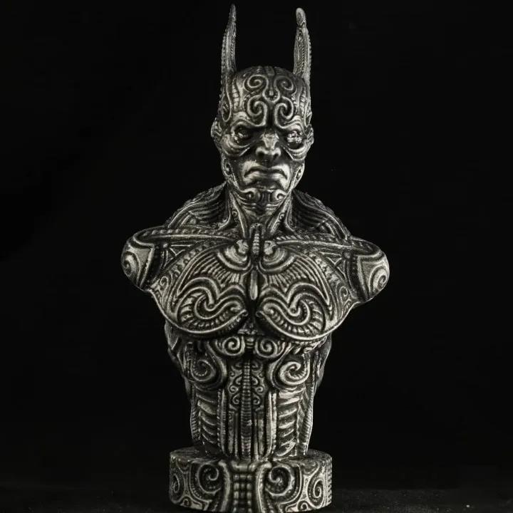 【漫威英雄】 花纹蝙蝠侠胸像3D打印模型