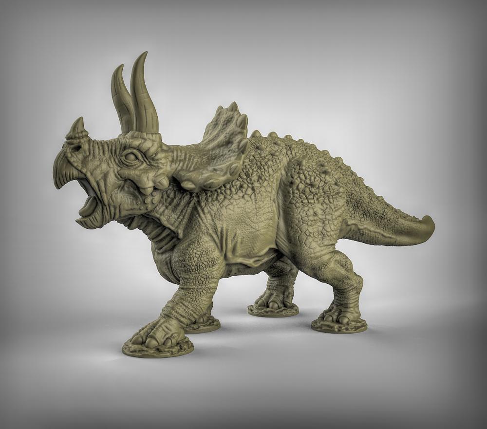 三角龙3D打印模型
