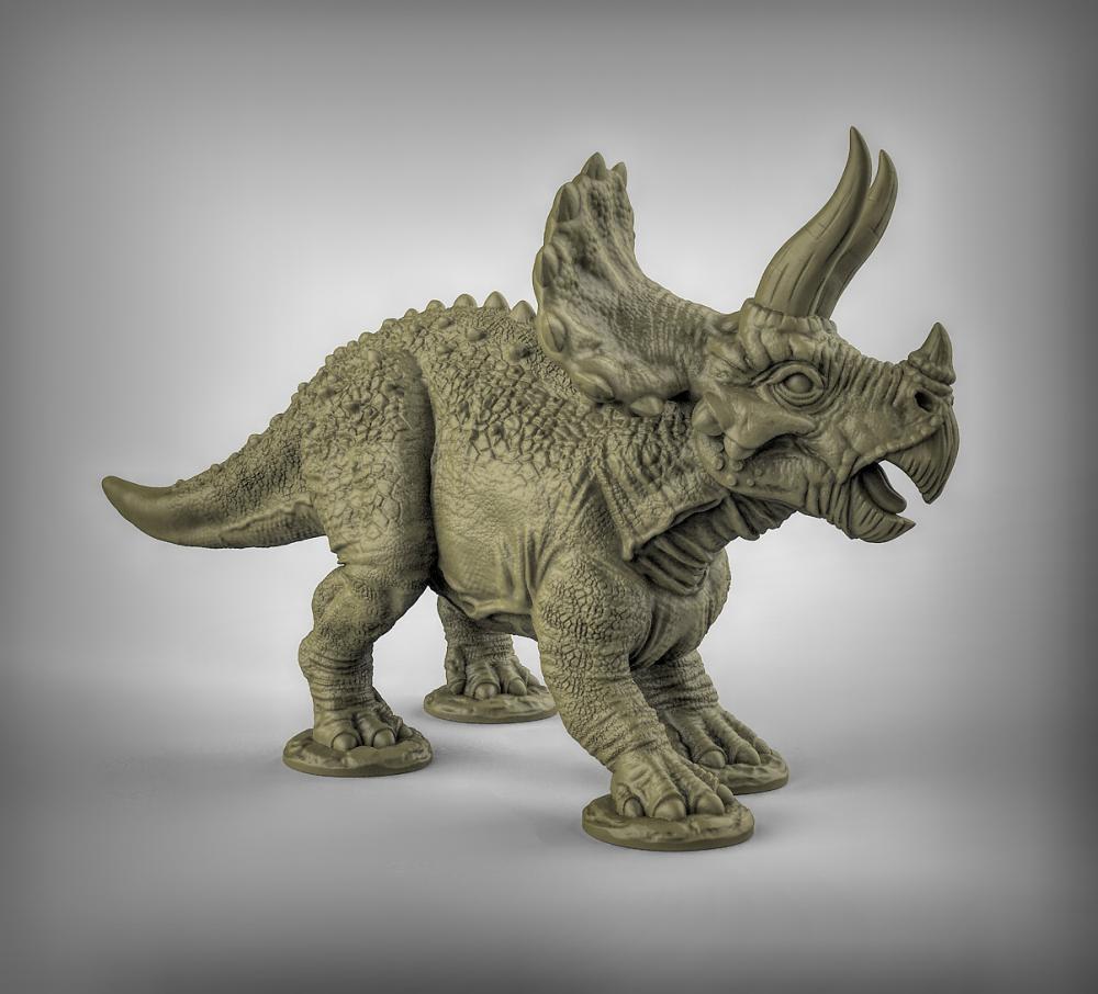 三角龙3D打印模型