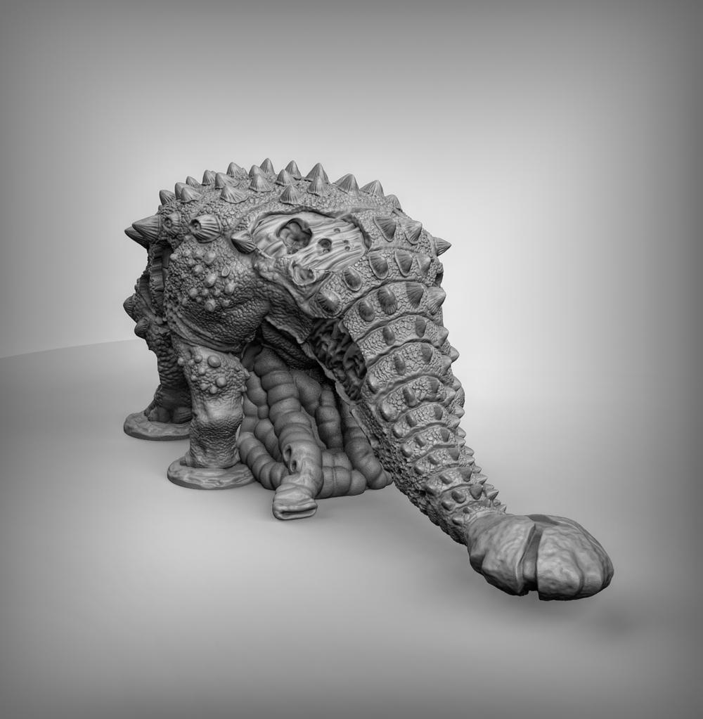 甲龙3D打印模型