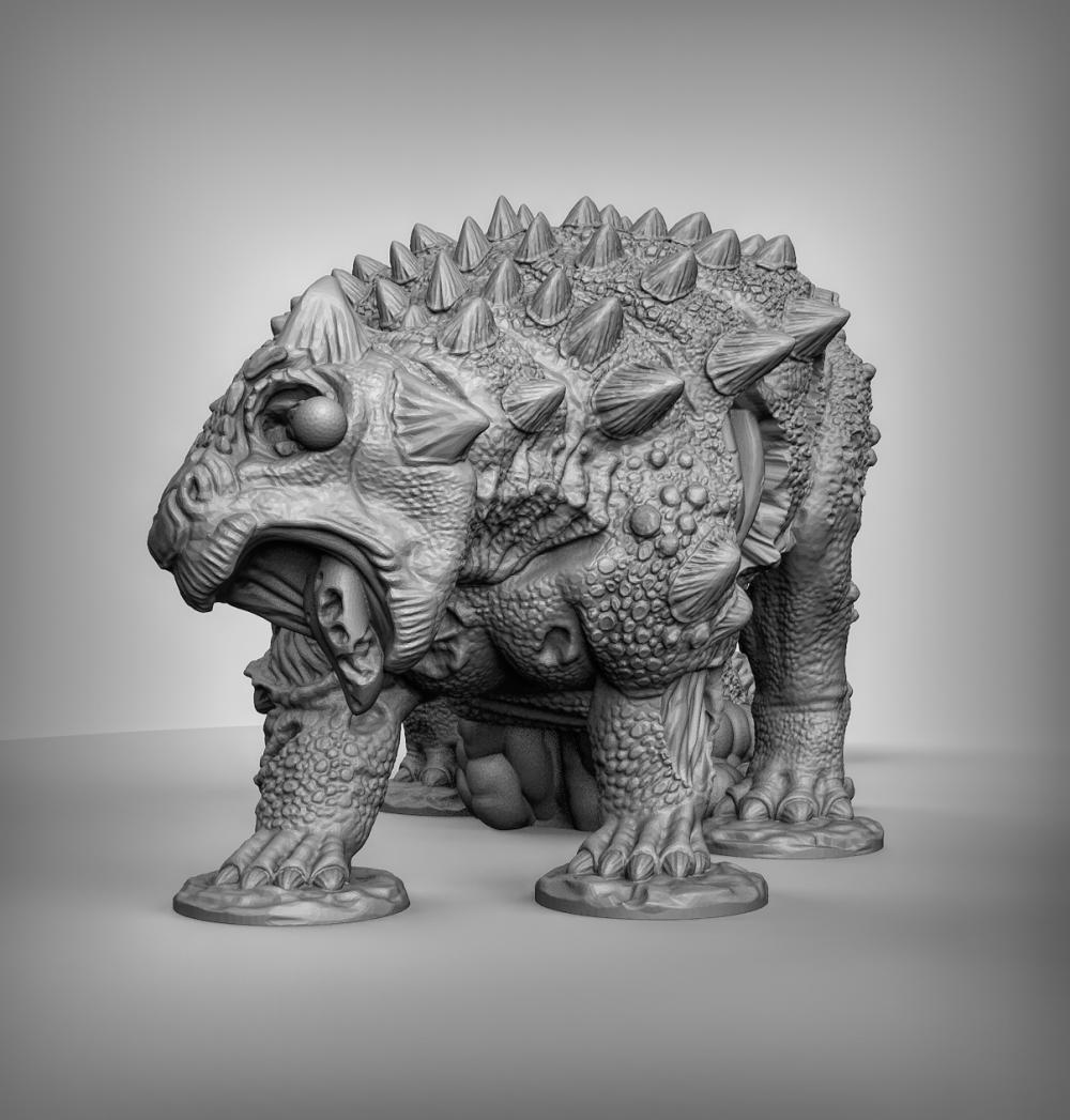 甲龙3D打印模型