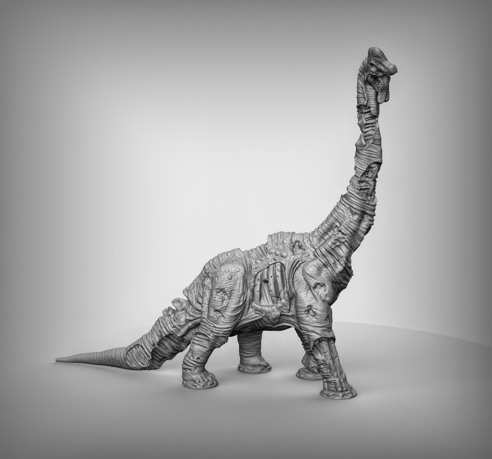 长颈巨龙属3D打印模型