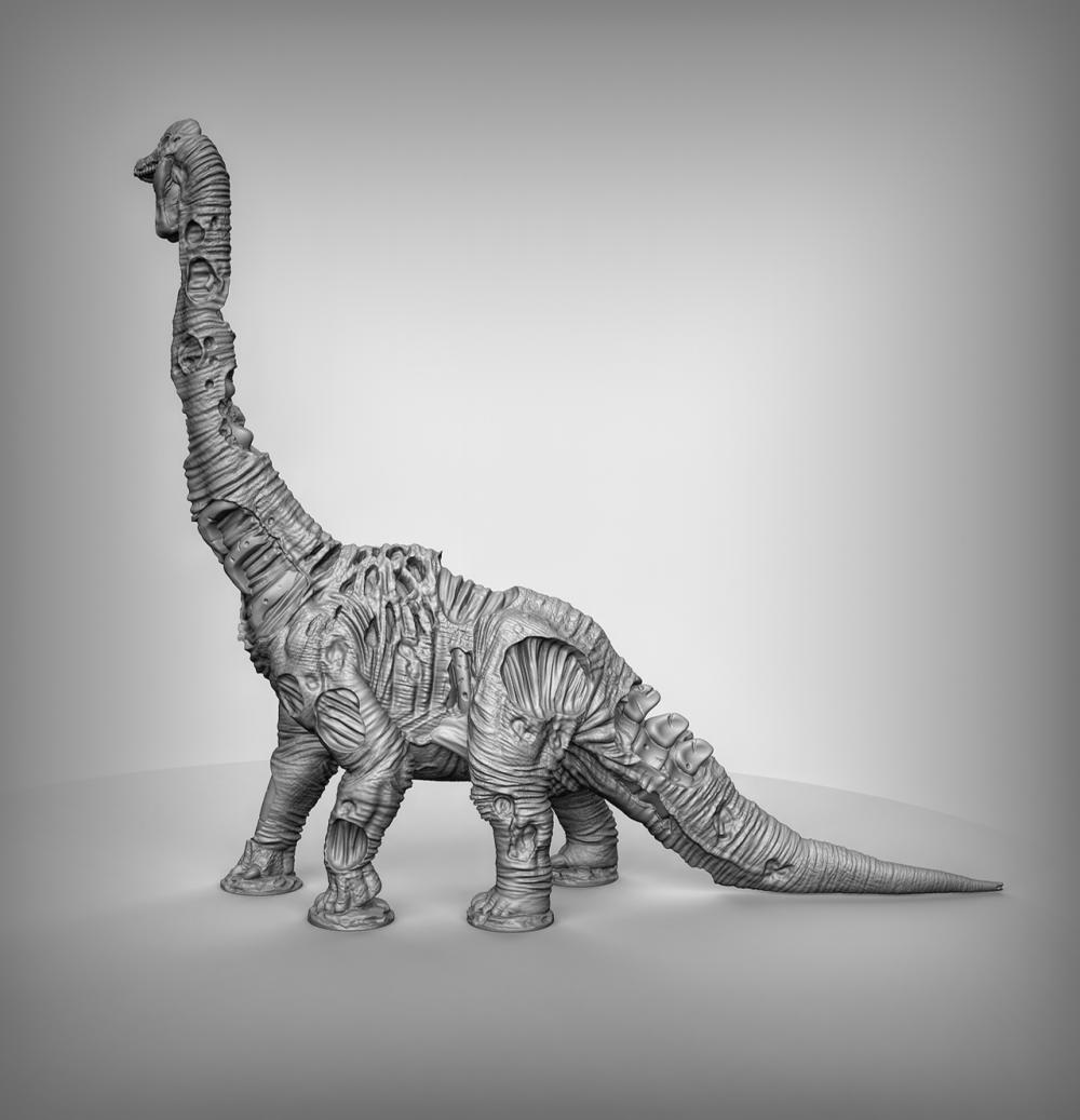 长颈巨龙属3D打印模型