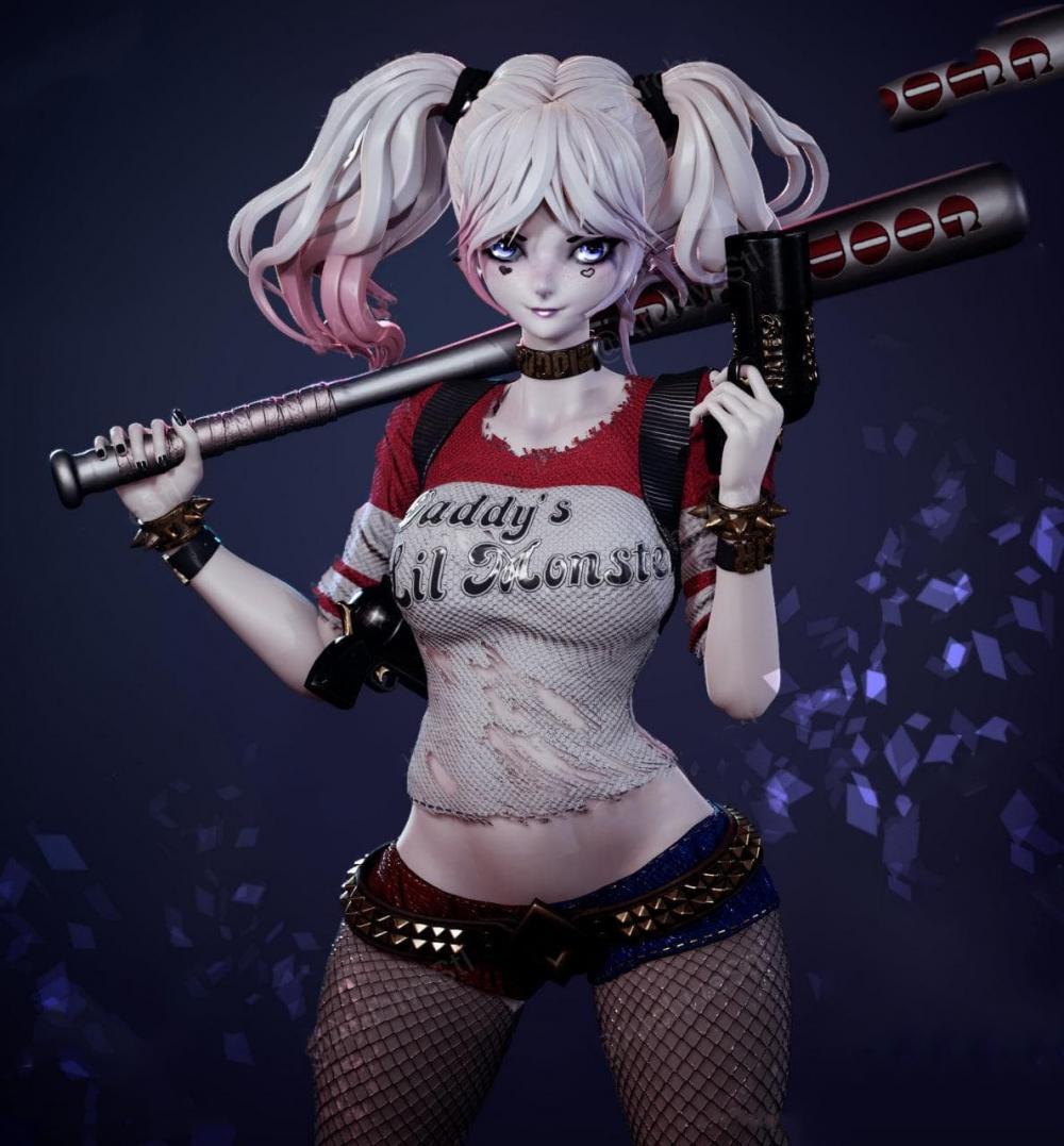 小丑女3D打印模型