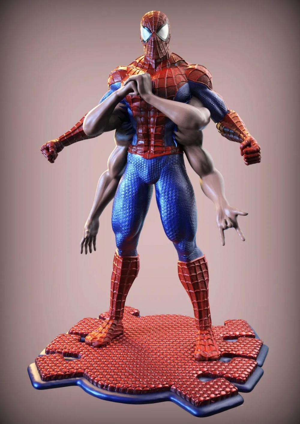 DC英雄 六臂蜘蛛侠3D打印模型