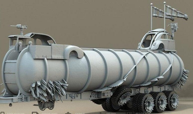 战车3D打印模型