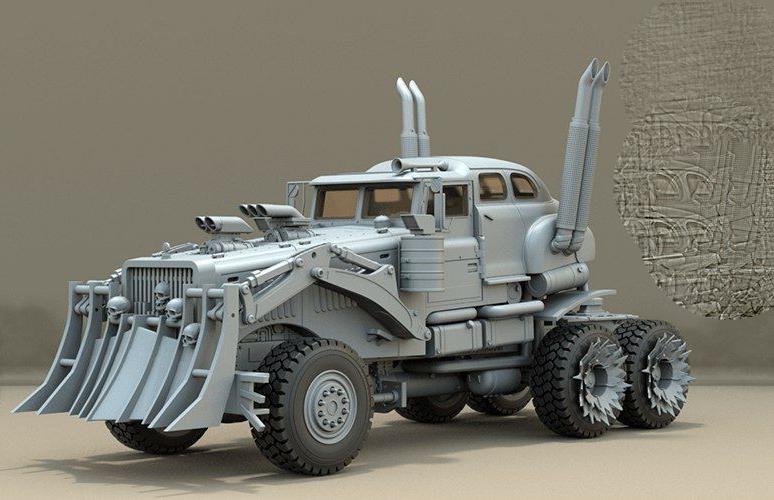 战车车头3D打印模型