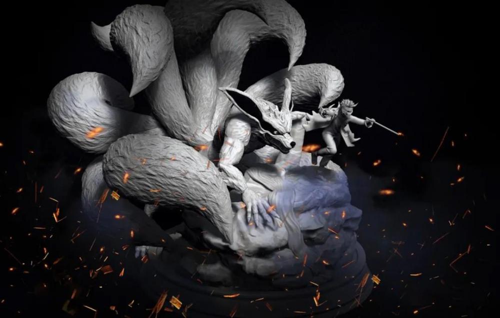 【火影忍者】 九尾鸣人3D打印模型