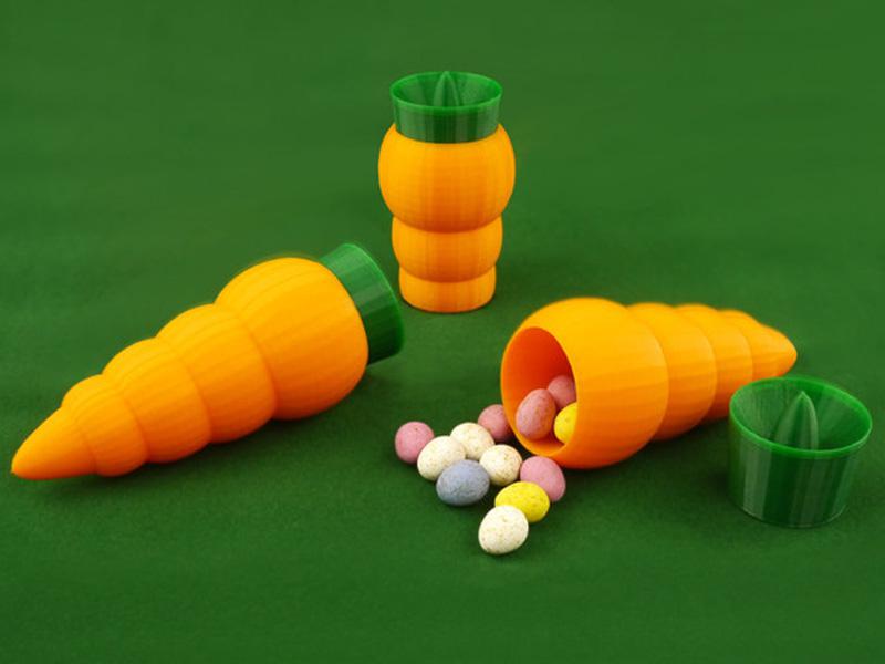 胡萝卜容器3D打印模型
