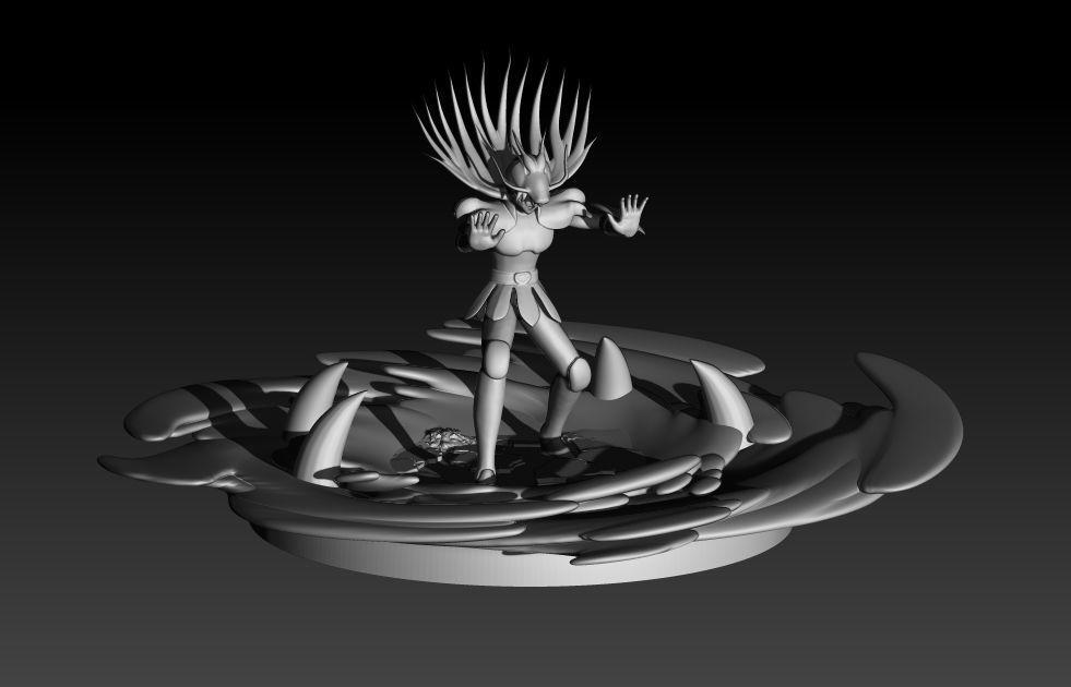 【圣斗士星矢】 紫龙3D打印模型