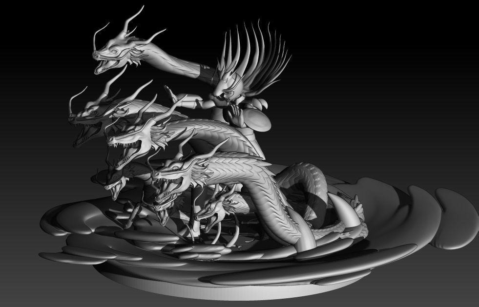 【圣斗士星矢】 紫龙3D打印模型
