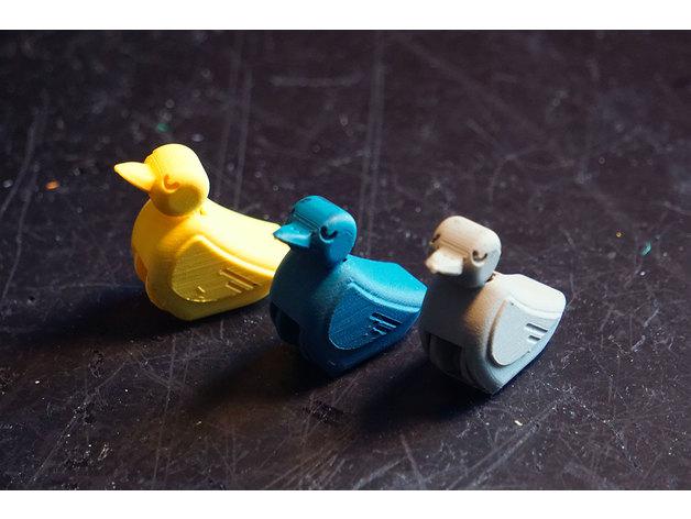 会跑的鸭子3D打印模型