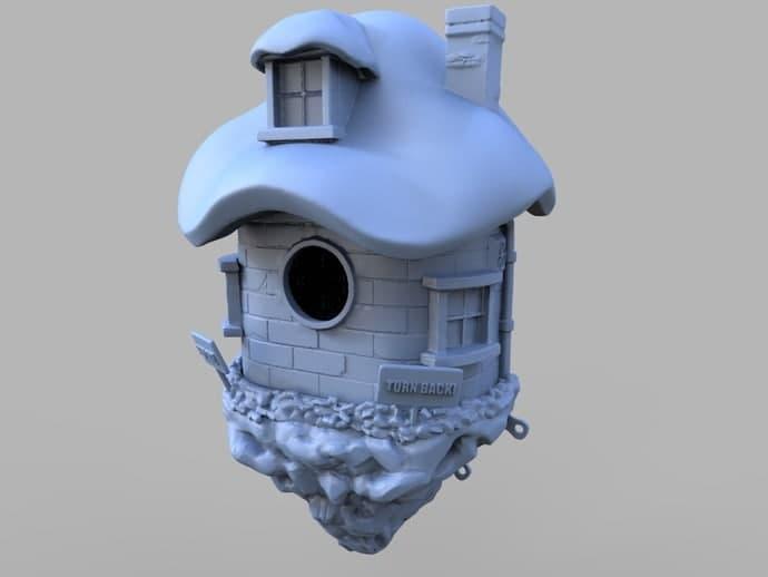迷你鸟屋3D打印模型