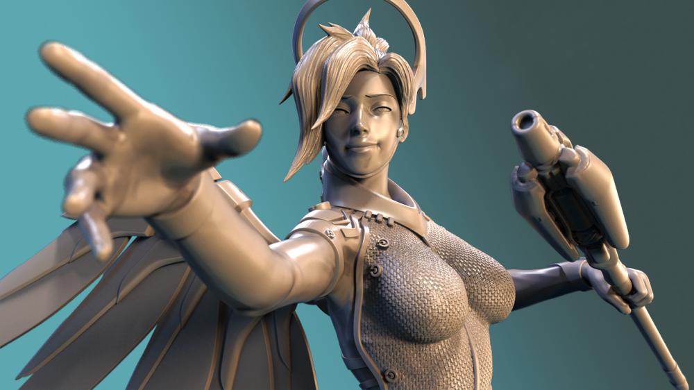 【守望先锋】女武神-安吉拉·齐格勒3D打印模型