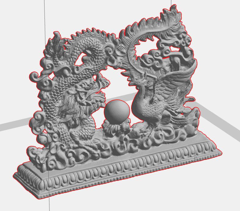 龙凤呈祥3D打印模型