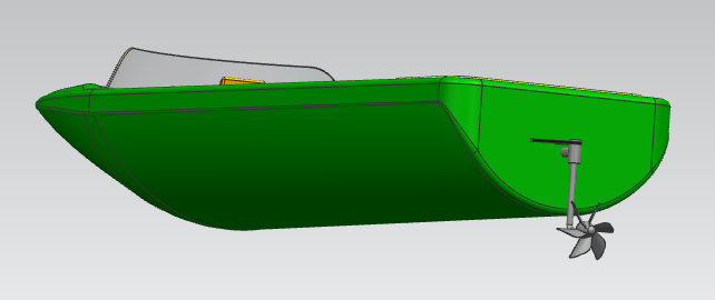 小游艇模型3D打印模型