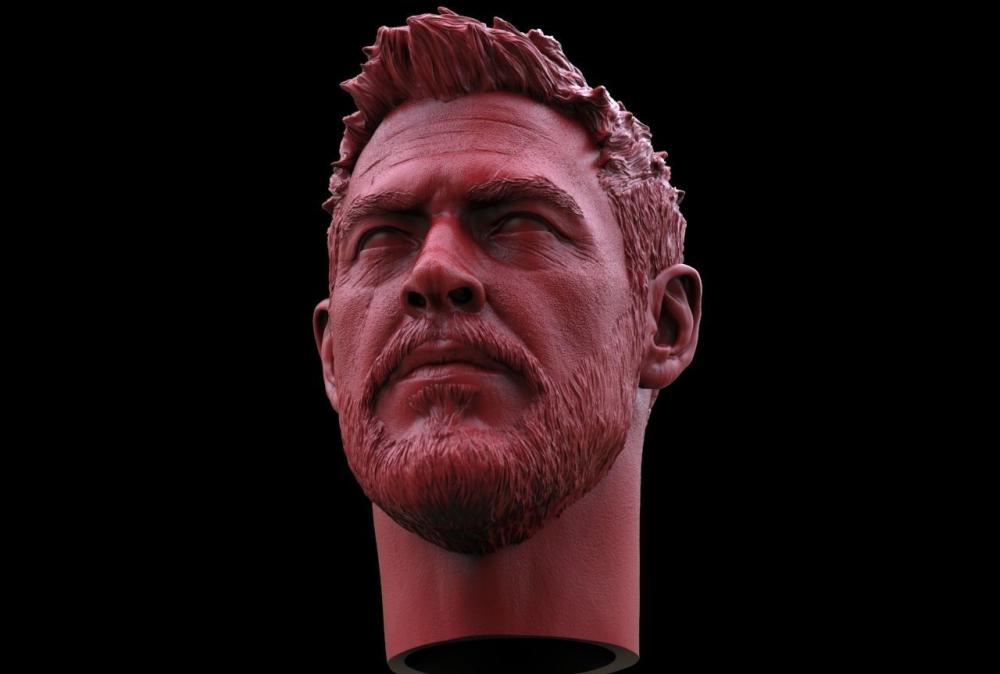 《雷神》托尔 高精头雕3D打印模型