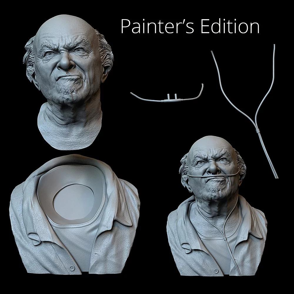 《绝命毒师》 赫克托萨拉曼卡 头雕 头像3D打印模型