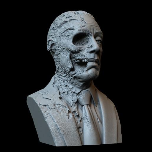 《绝命毒师》 Gus 头雕 人像3D打印模型
