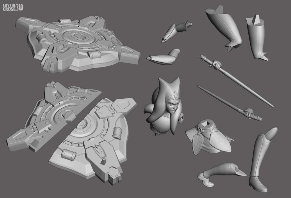阿索卡·塔诺 Ahsoka Tano3D打印模型