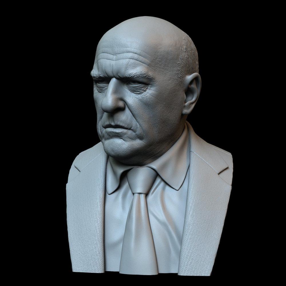 绝命毒师 汉克 头雕3D打印模型