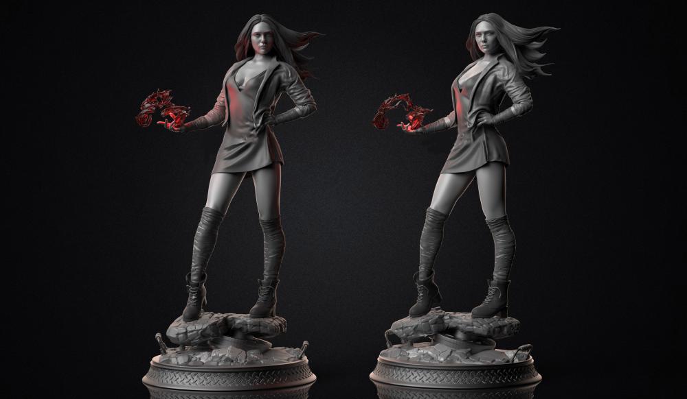 绯红女巫 漫威3D打印模型