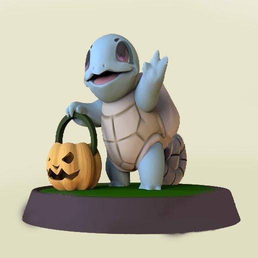 万圣节杰尼龟3D打印模型