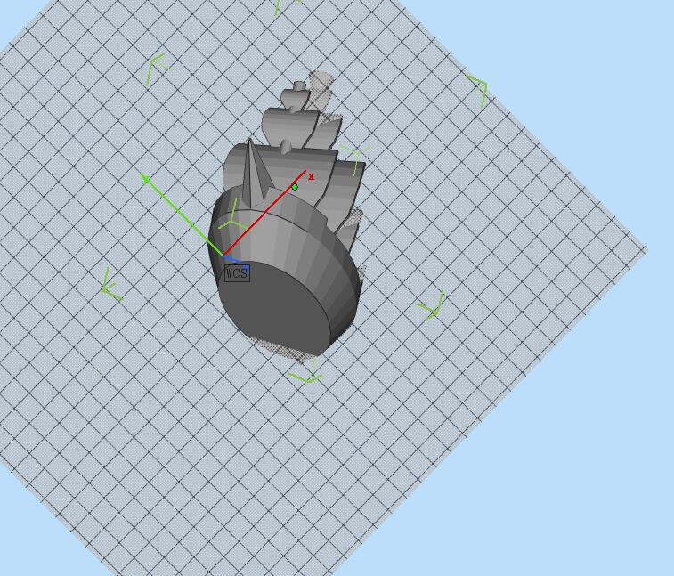 小帆船3D打印模型