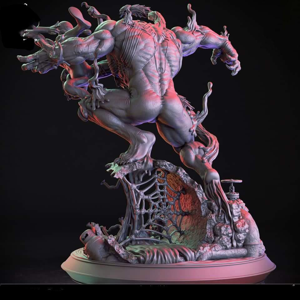 毒液vs蜘蛛侠3D打印模型