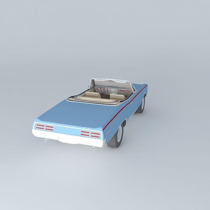 1967 庞蒂亚克 GTO 敞篷车3D打印模型