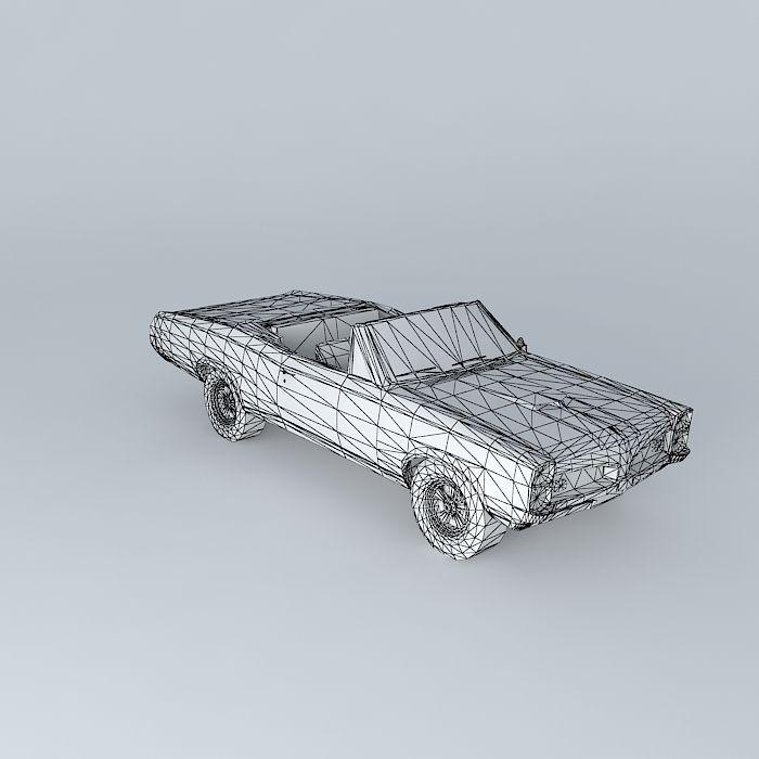 1967 庞蒂亚克 GTO 敞篷车3D打印模型