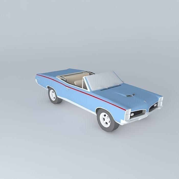 1967 庞蒂亚克 GTO 敞篷车3D打印模型