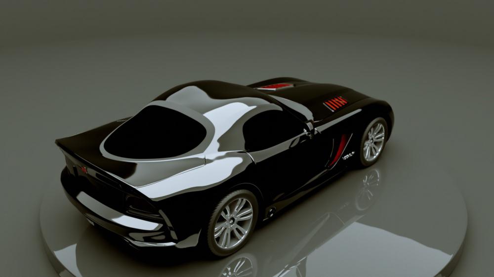 道奇毒蛇 STR-10 轿跑车3D打印模型