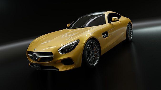 汽车 梅赛德斯 AMG GT S 2016 3D打印模型