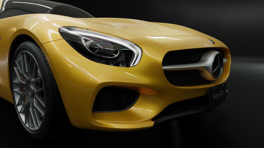 汽车 梅赛德斯 AMG GT S 2016 3D打印模型