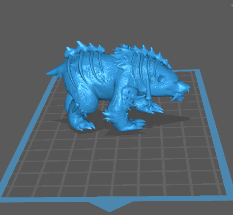 《魔兽世界》熊德 德鲁伊3D打印模型