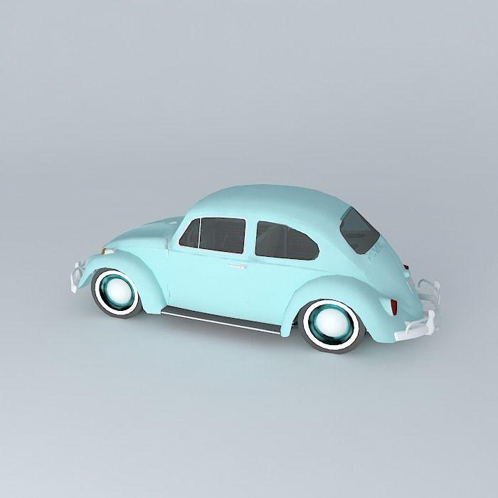 汽车 甲壳虫3D打印模型