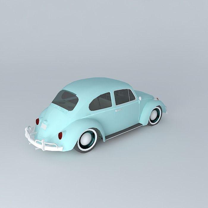汽车 甲壳虫3D打印模型