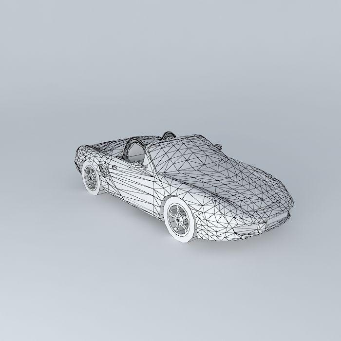 保时捷拳击手 跑车3D打印模型