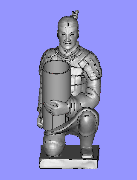 兵马俑牙刷筒3D打印模型