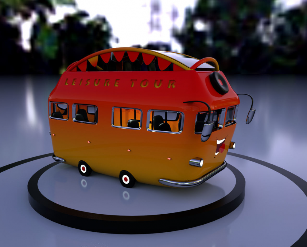 娱乐巴士3D打印模型