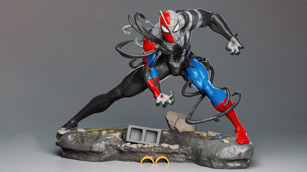 毒液蜘蛛侠3D打印模型