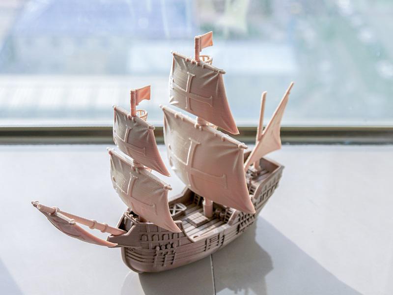 欧洲帆船3D打印模型