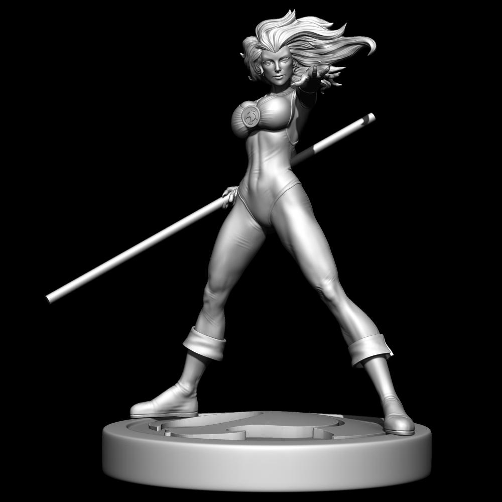 霹雳猫 豹猫女战士3D打印模型
