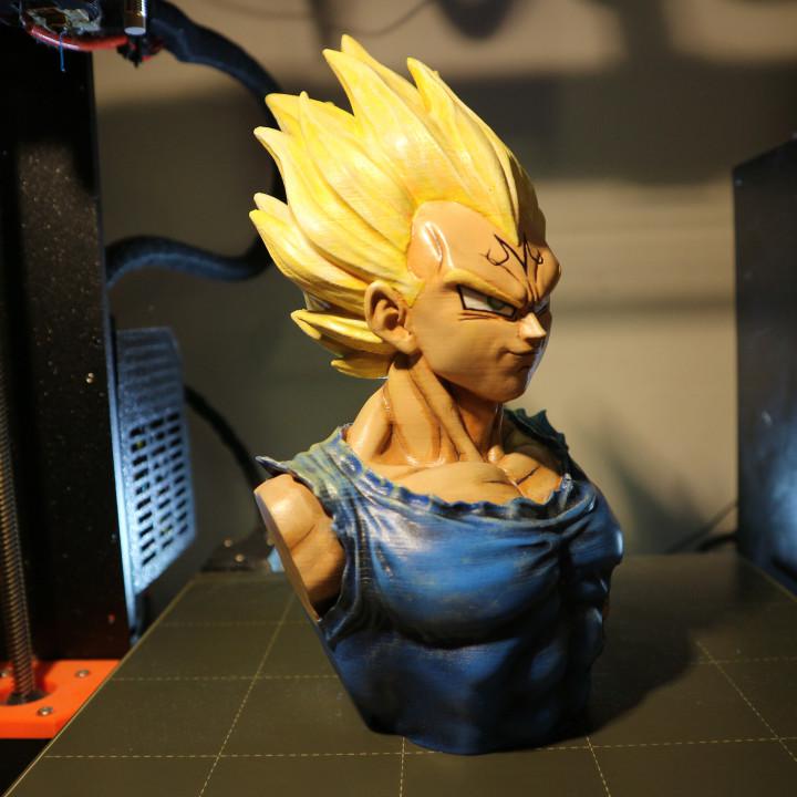 七龙珠魔化贝吉塔倔强的赛亚人王子3D打印模型