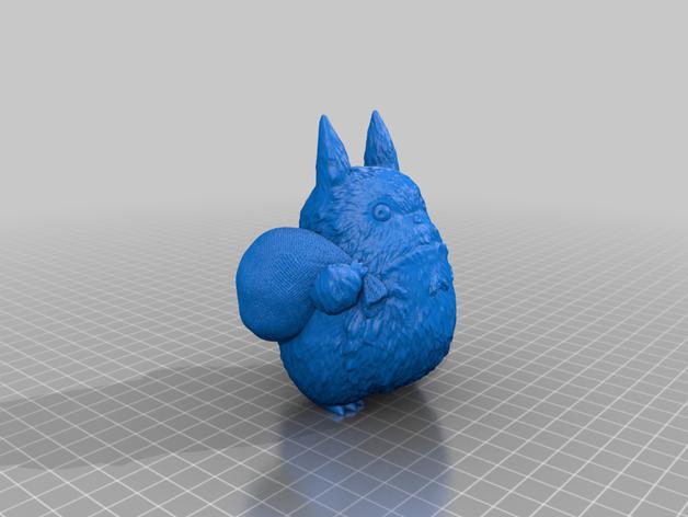 拎麻袋的龙猫3D打印模型