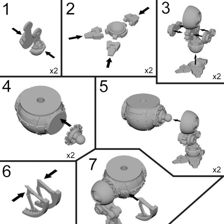 步行坦克3D打印模型