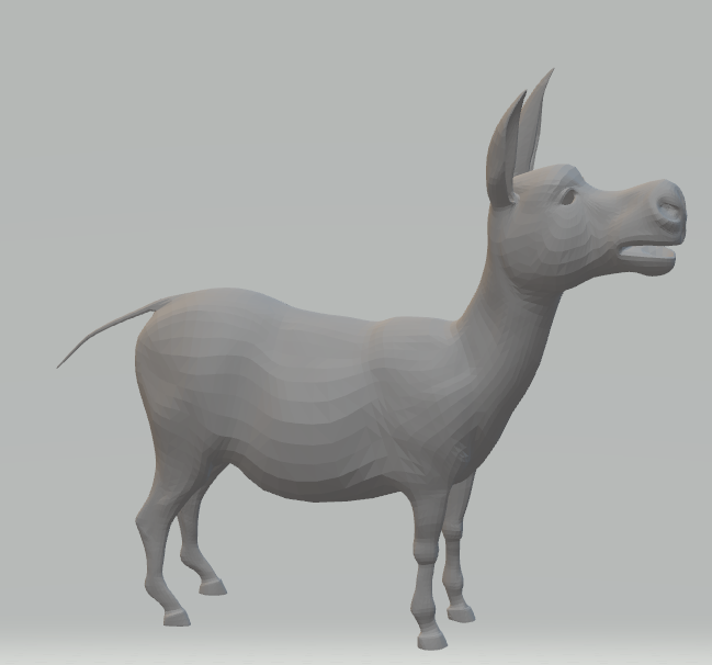 毛驴3D打印模型