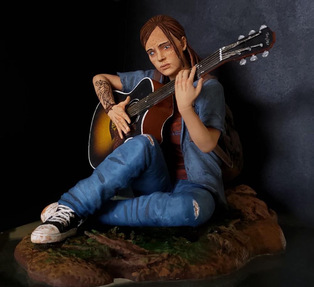  埃莉弹吉他3D打印模型