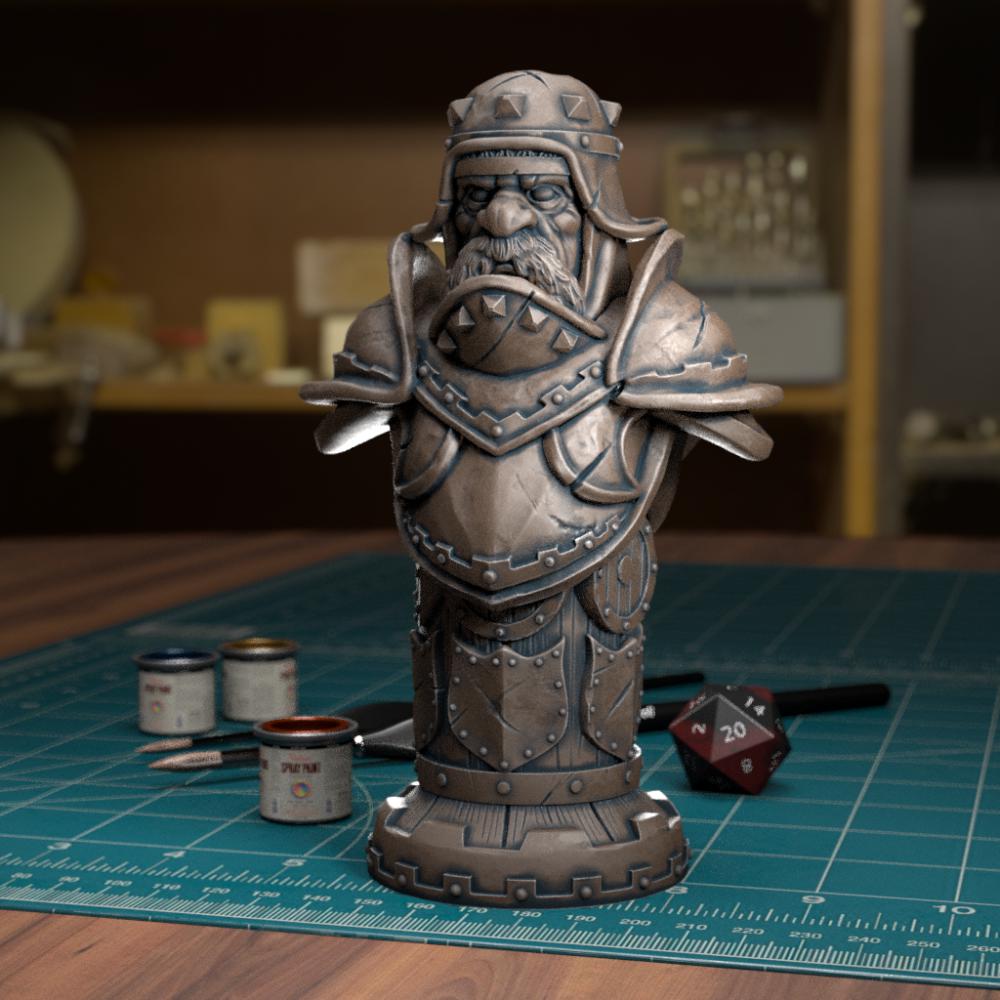 战士木雕3D打印模型